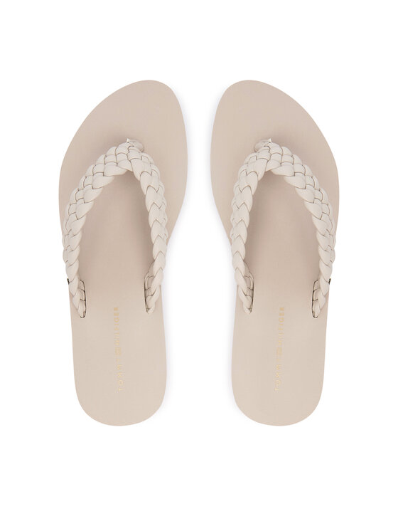 Tommy Hilfiger Tommy Hilfiger Varbavahesandaalid Th Wedge Cornrow Beach Sandal FW0FW09037 Ekrüüvärv