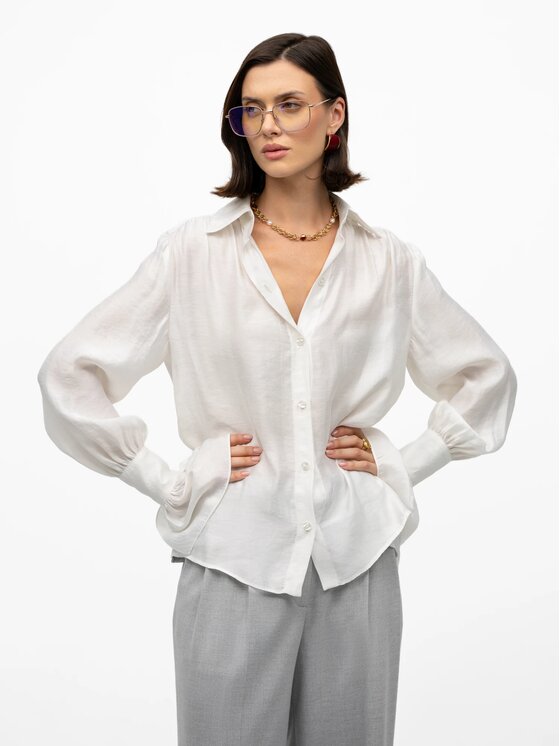 MANDRAGORA MANDRAGORA Koszula Carmen Beżowy Standard Fit