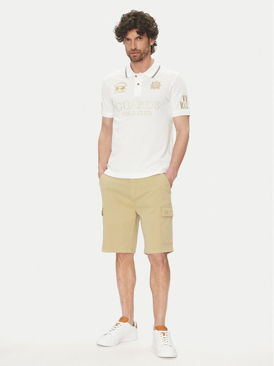 La Martina La Martina Шорти з тканини MAB002 TW536 Бежевий Regular Fit