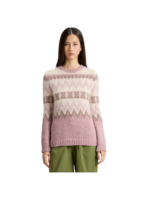 Woolrich Woolrich Sweter 9580018008399 Beżowy Regular Fit