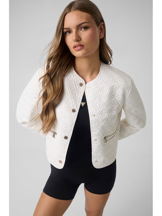 Guess Guess Bunda pro přechodné období 183680 Bílá Classic Fit