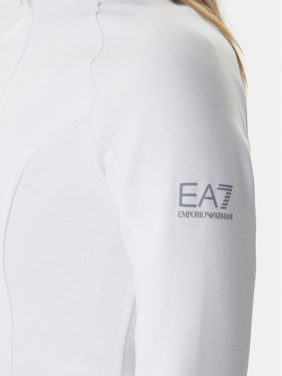 EA7 Emporio Armani EA7 Emporio Armani Džemperis ar kapuci 7W001150 AF12501 Balts Slim Fit