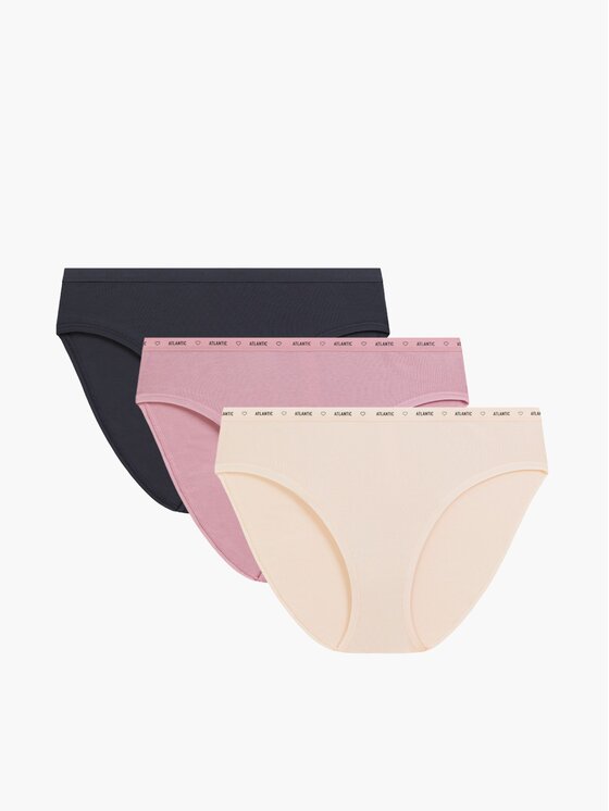 Atlantic Atlantic Figi klasyczne flat elastic Różowy