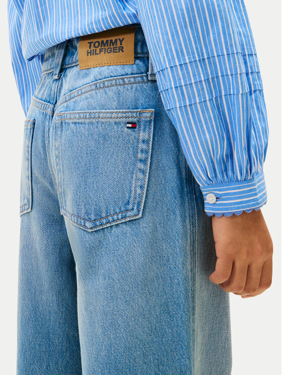 Tommy Hilfiger Tommy Hilfiger Blugi KG0KG08963 Albastru Wide Leg