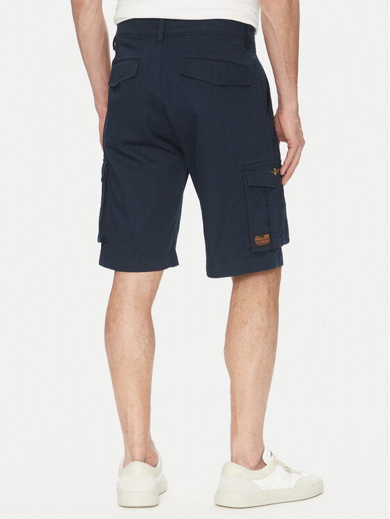 Aeronautica Militare Aeronautica Militare Pantaloncini di tessuto 251BE256CT3511 Blu scuro Regular Fit