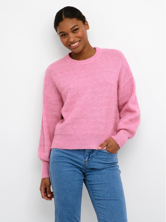 Kaffe Kaffe Sweater Billa 10508146 Rózsaszín Regular Fit