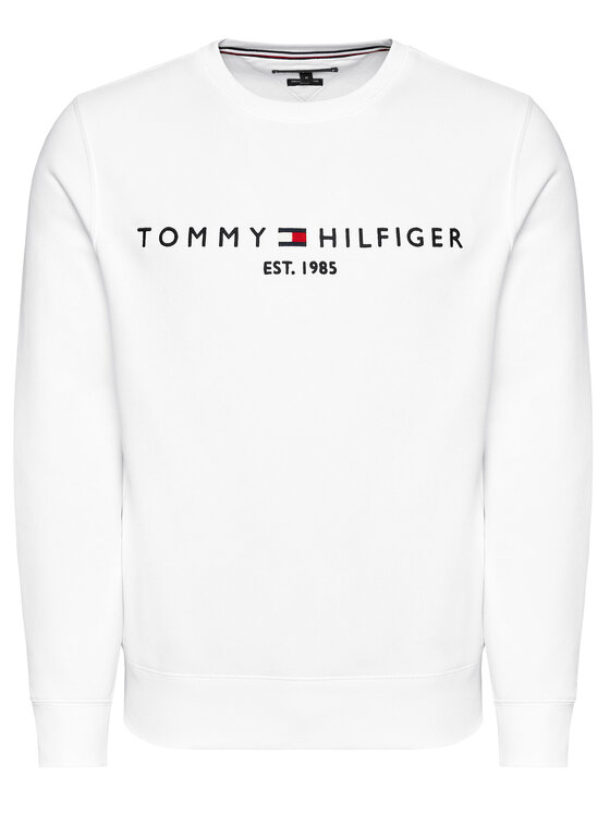 Tommy Hilfiger Tommy Hilfiger Felpa Logo MW0MW11596 Bianco Regular Fit