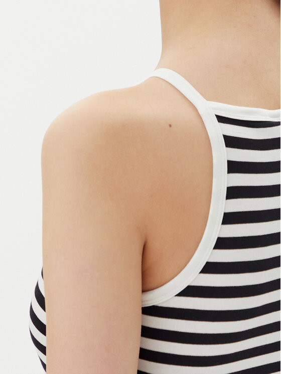 Pieces Pieces Top Jane 17155477 Czarny Slim Fit