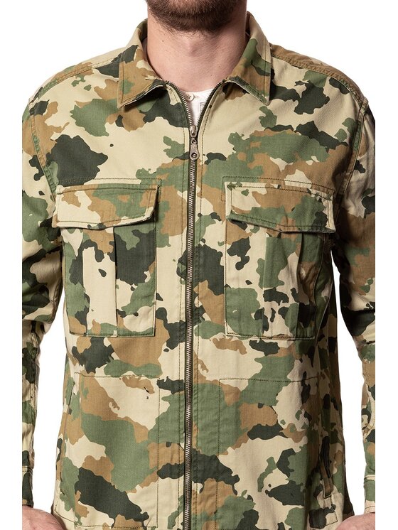 Lee Lee Giacca di transizione FATIQUE OVERSHIRT Marrone Regular Fit