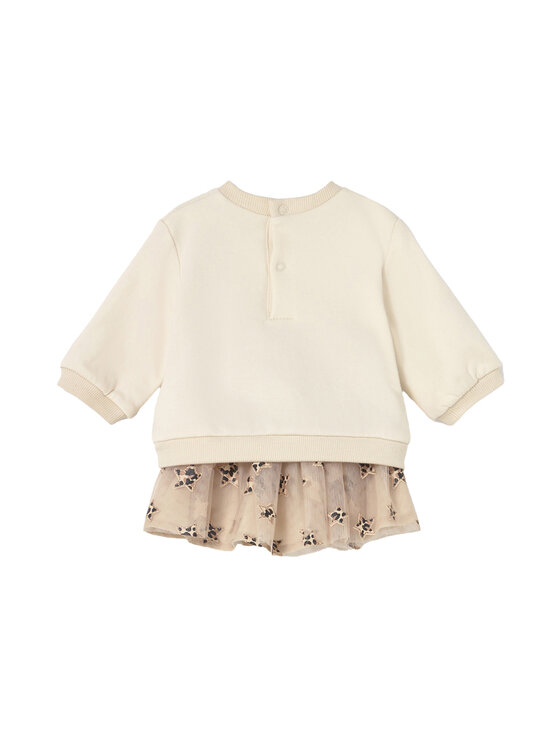 Mayoral Mayoral Komplet bluza i spódniczka 2834 Beżowy Regular Fit