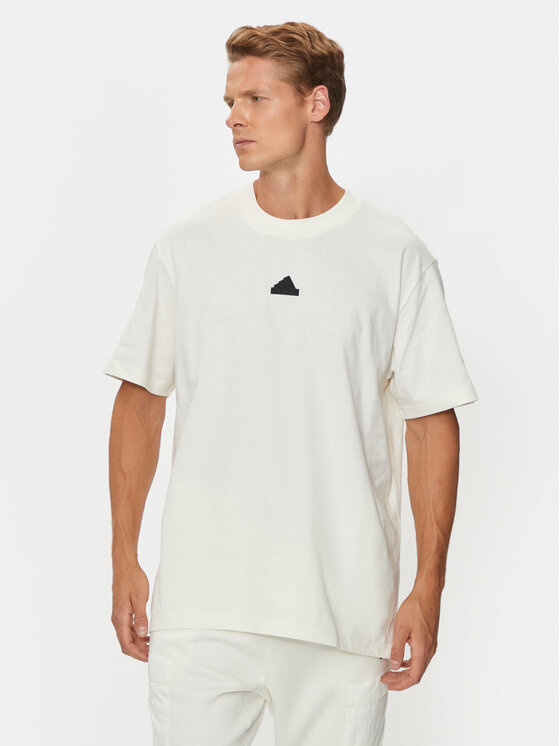 adidas adidas Majica Brand Love IX1321 Bela Loose Fit