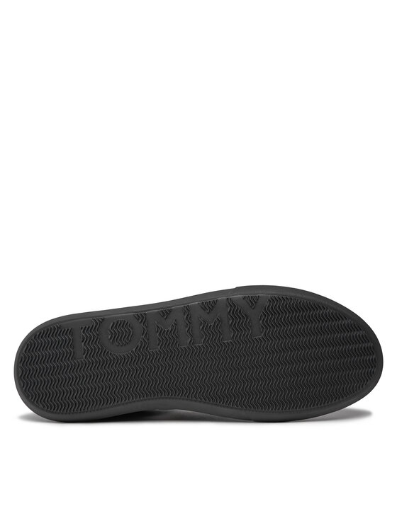 Tommy Hilfiger Tommy Hilfiger Superge Essential Leather Cupsole FM0FM04921 Črna