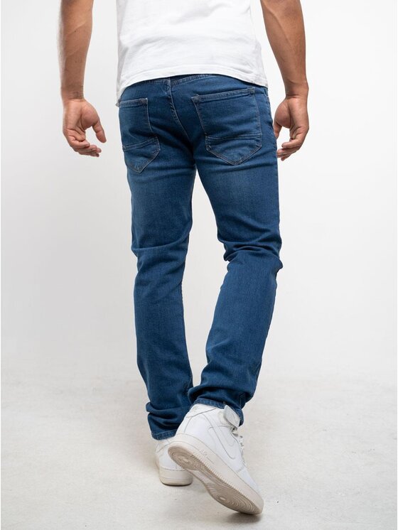 Croll Croll Jeansy Spodnie Jeansowe Croll Classics Mustache Regular 6558 Niebieskie 34 Niebieski Regular Fit