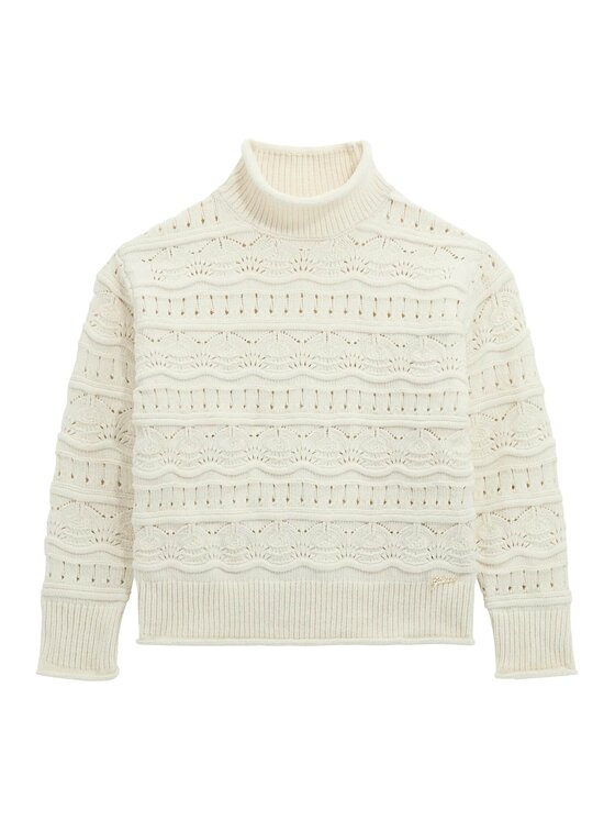 Guess Kids Guess Kids Sweter 179149 Biały Classic Fit