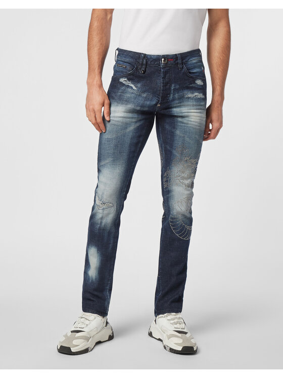 PHILIPP PLEIN PHILIPP PLEIN Jeans 14739 Grigio Straight Leg