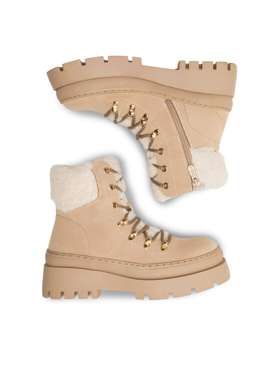DeeZee DeeZee Μποτάκια QUEENIE WS6151-03 Μπεζ