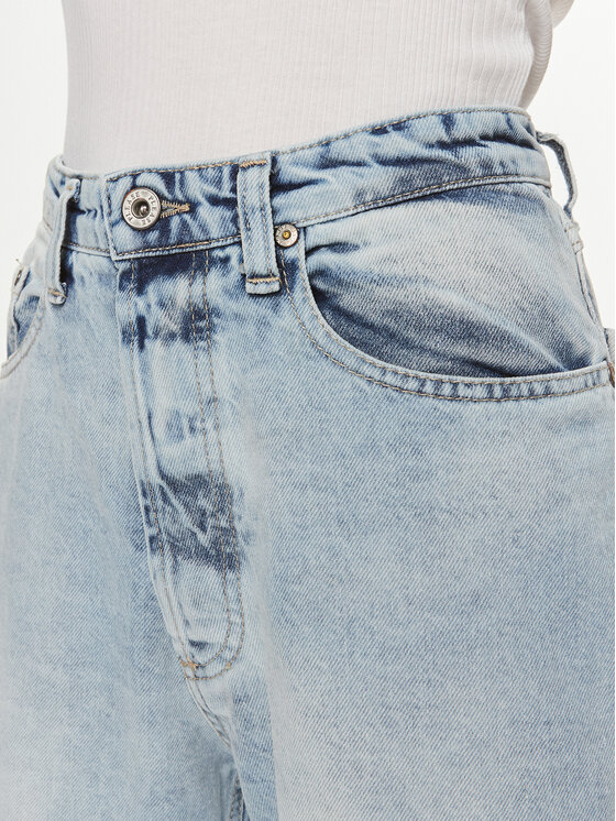 Please Please Τζιν P70UCJGW7U Μπλε Straight Fit