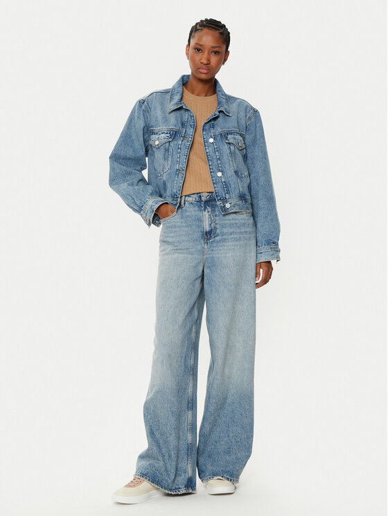 Tommy Hilfiger Tommy Hilfiger Jeansy WW0WW43705 Modrá Wide Leg