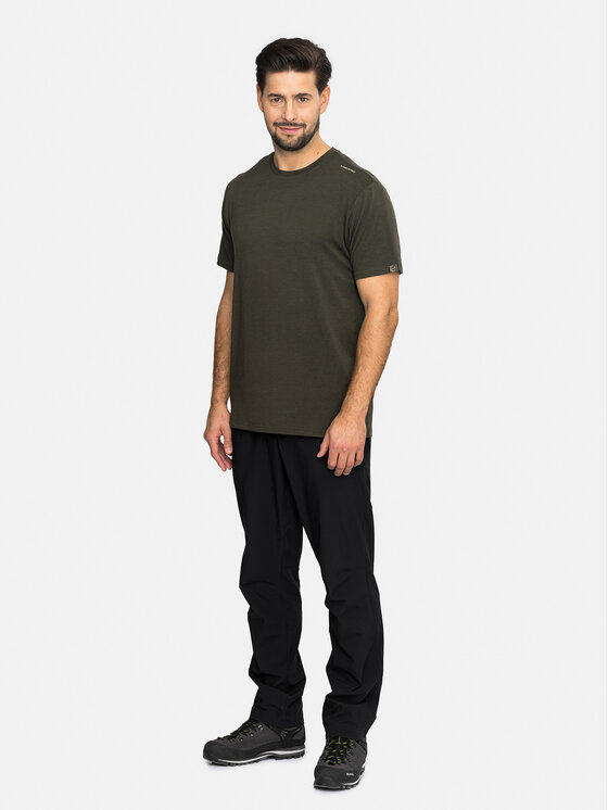 Viking Viking T-Shirt Lenta Bamboo Light Man Zielony ciemny Regular Fit