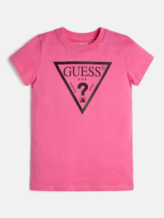 Guess T-krekls J73I56 K8HM0 Rozā Regular Fit