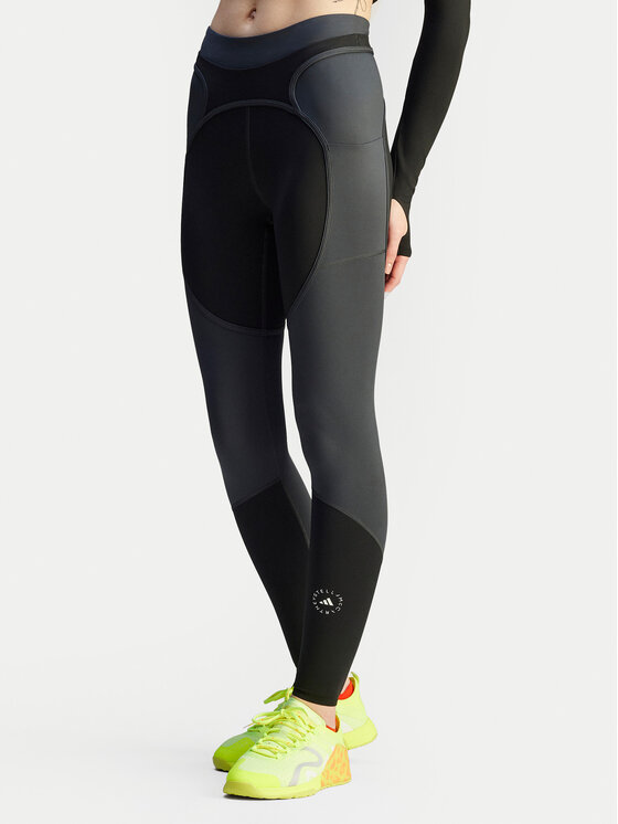 adidas by Stella McCartney adidas by Stella McCartney Leggings Two-tone JM0302 Schwarz Slim Fit