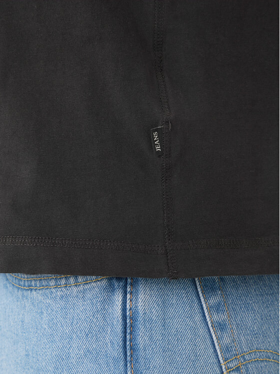 Guess Jeans Guess Jeans Tričko M6GIB6 K8FQ4 Čierna Regular Fit