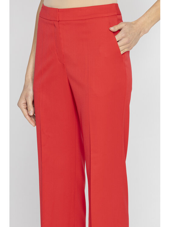Deni Cler Milano Deni Cler Milano Spodnie materiałowe W-DC-5227-E2-K7-30-1 Czerwony Regular Fit