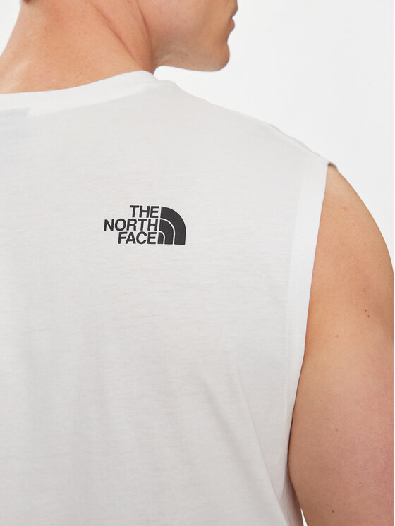 The North Face The North Face Tank top Simple Dome NF0A87R3 Λευκό Regular Fit
