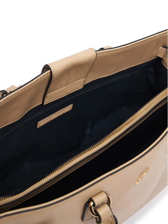 Tommy Hilfiger Tommy Hilfiger Дамска чанта Th Joy Satchel AW0AW19067 Бежов