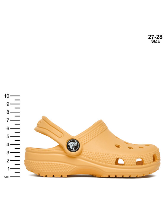 Crocs Crocs Klapki Toddler Classic Clog 206990 Pomarańczowy