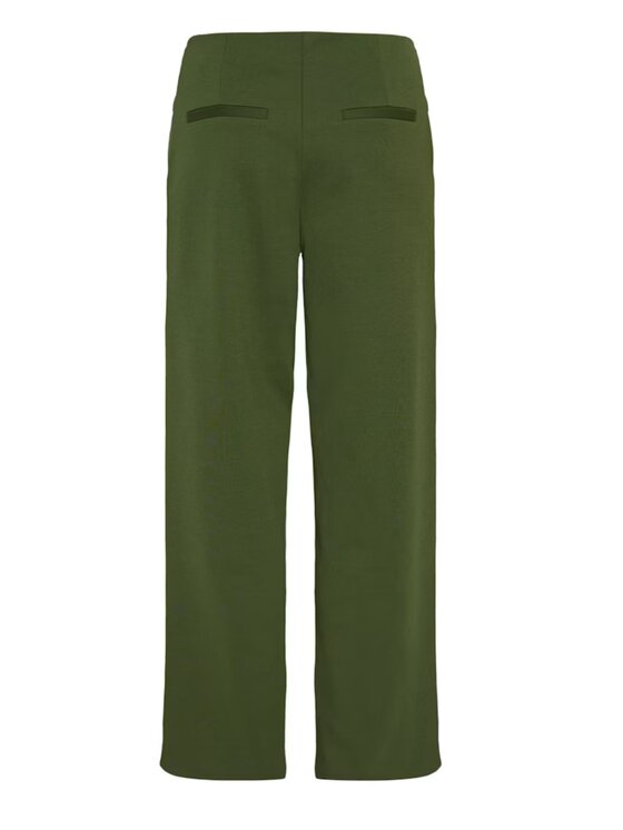 ICHI ICHI Παντελόνι γυναικείο Pantalone ihkate wide pa2 Πράσινο Regular Fit