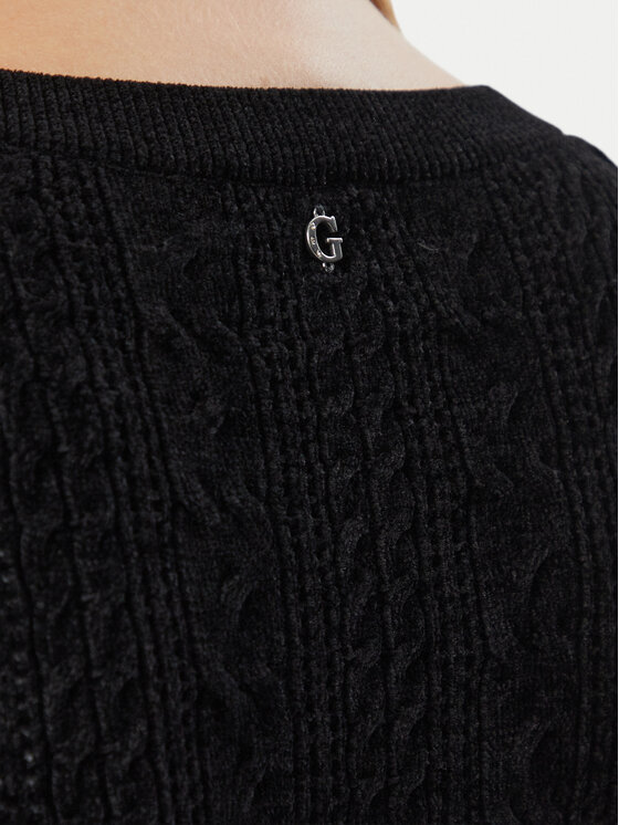 Guess Guess Rochie tricotată W6BK31 Z1443 Negru Regular Fit