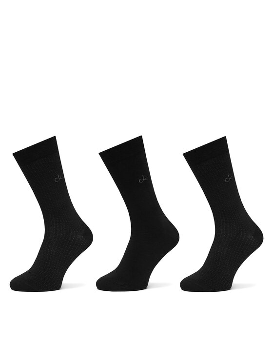 Calvin Klein Calvin Klein 3er-Set hohe Herrensocken 701235981 Schwarz
