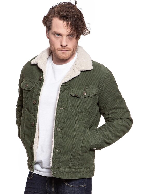 Lee Lee Giubbotto invernale SHERPA JACKET Verde Regular Fit