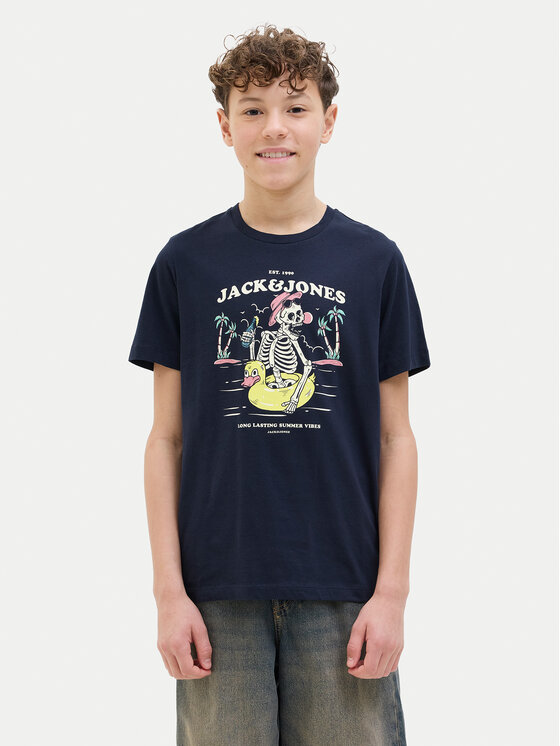 Jack&Jones Junior Jack&Jones Junior Majica Elijah 12269825 Mornarsko modra Regular Fit