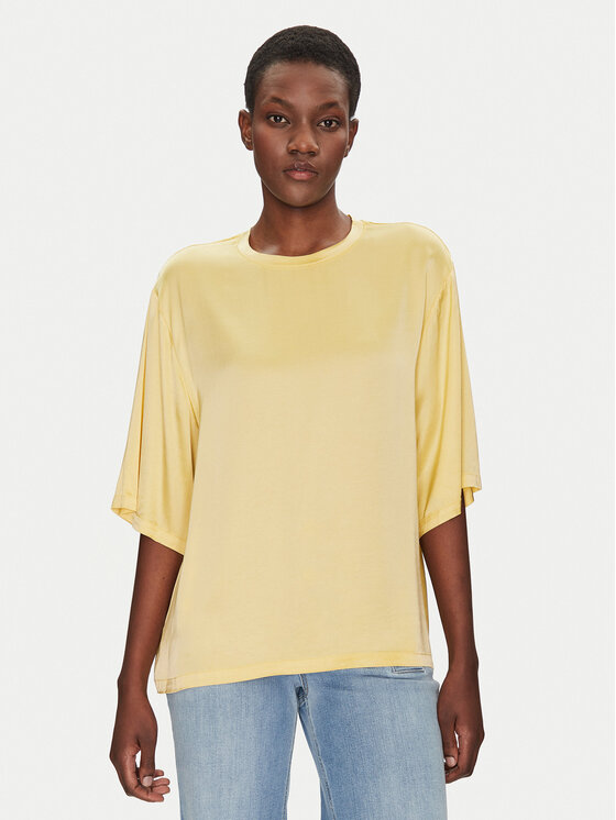 ViCOLO ViCOLO Halenka TD0013 Žlutá Relaxed Fit