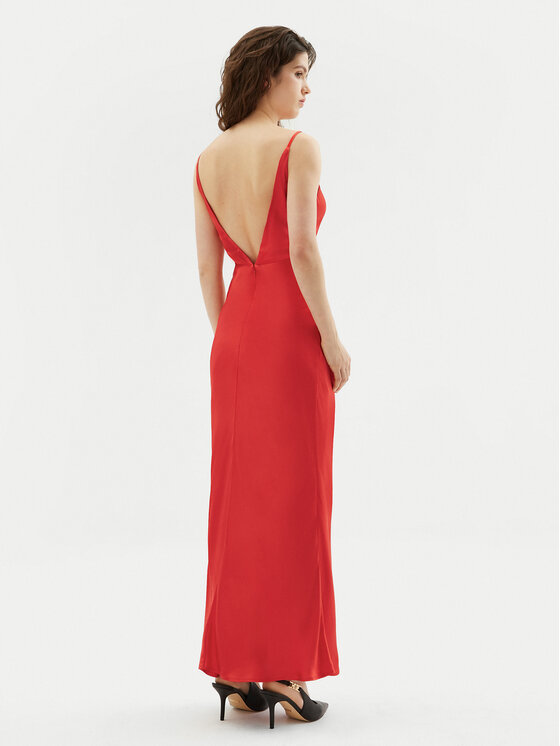 Bardot Bardot Sukienka koktajlowa 57516DB7 Czerwony Regular Fit