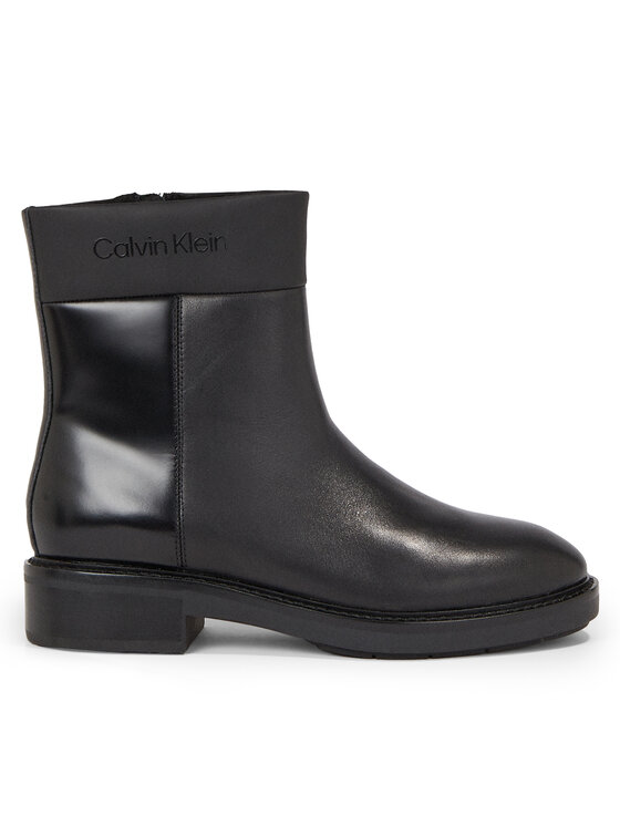 Botine Calvin Klein Rubber Sole Ankle Boot Lg Wl HW0HW01700 Negru