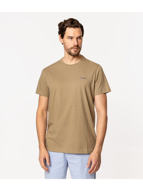 Lee Cooper Lee Cooper T-Shirt SIMPLE 1180 Khaki Regular Fit
