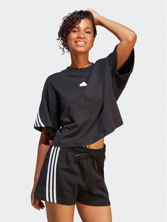 adidas adidas T-Shirt Future Icons 3-Stripes T-Shirt HT4695 Μαύρο Loose Fit