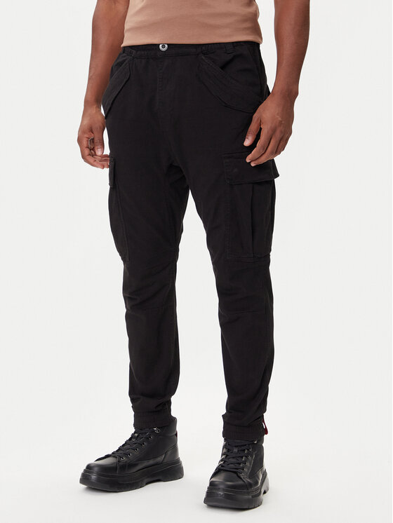 Alpha Industries Alpha Industries Joggers kalhoty Airman 188201 Černá Tapered Fit