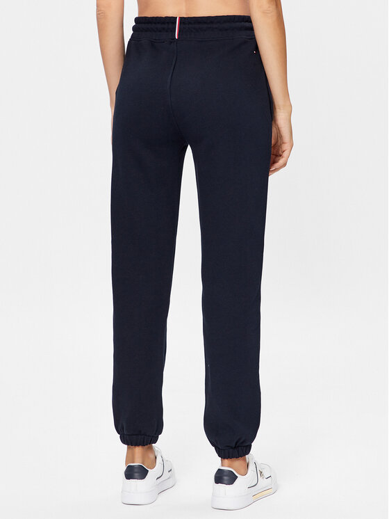 Tommy Hilfiger Tommy Hilfiger Teplákové nohavice WW0WW40083 Tmavomodrá Tapered Fit