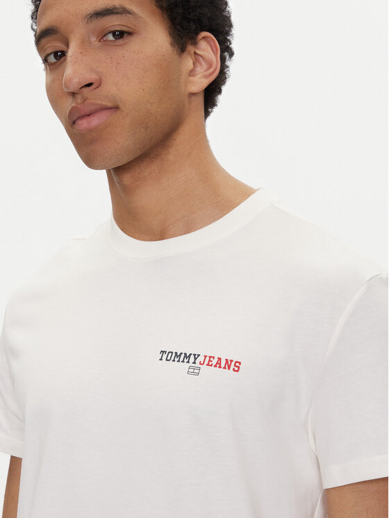 Tommy Jeans Tommy Jeans Tričko Dna Graphic DM0DM20815 Biela Regular Fit