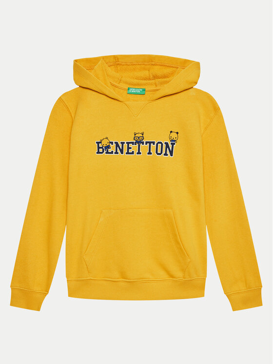 United colors of benetton yellow sweatshirt discount