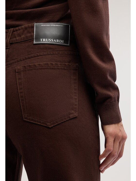 Trussardi Trussardi Pantaloni di tessuto P7049100463N017 Marrone Regular Fit