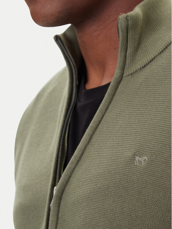 Mustang Mustang Cardigan Escondido 1016847 Verde Regular Fit