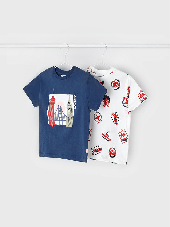 Mayoral Mayoral 2-dílná sada T-shirts 3021 Barevná Regular Fit
