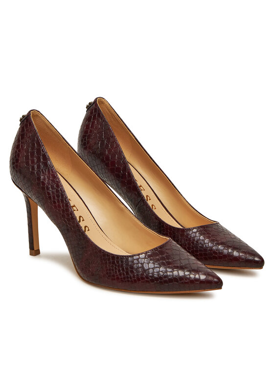 Guess Guess Pantofi cu toc subțire FLPDB4 PEL08 Vișiniu