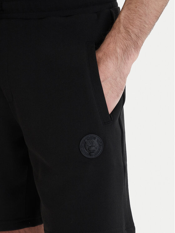 Plein Sport Plein Sport Szorty sportowe SAFC MJT2789 STE003N Czarny Regular Fit