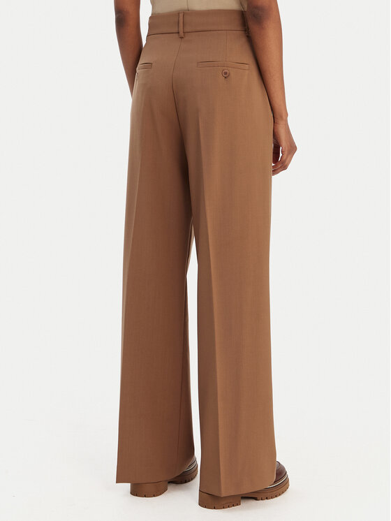 Weekend Max Mara Weekend Max Mara Palazzo nohavice Visivo 2615131041 Hnedá Relaxed Fit